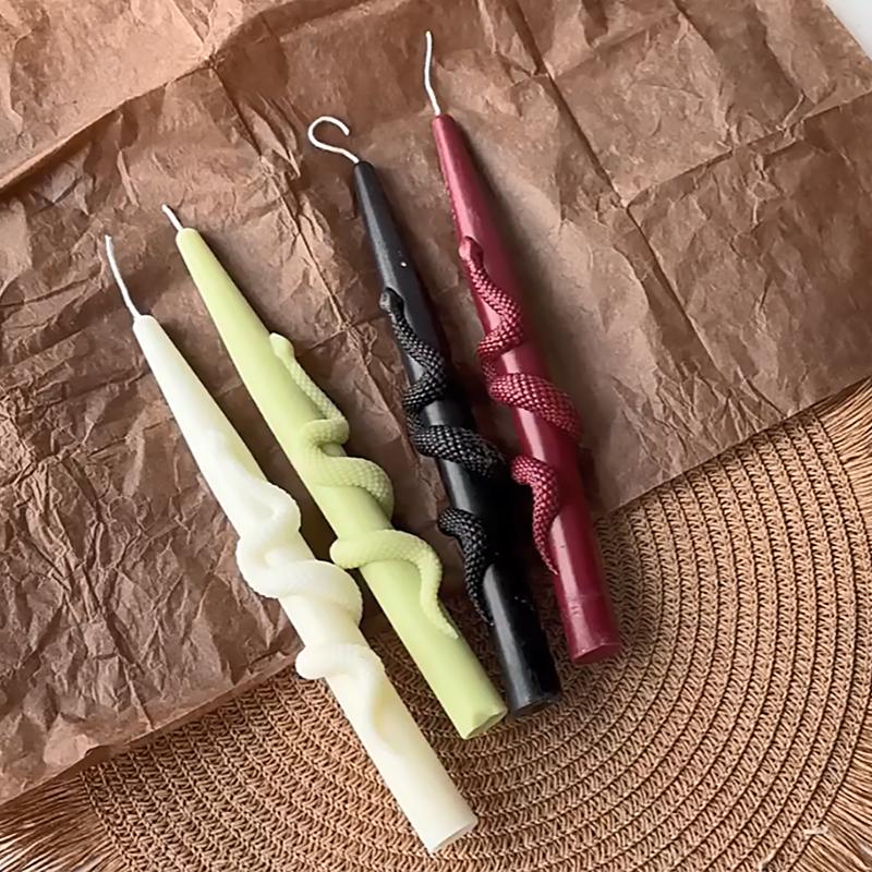 1 шт. Длинные ароматические столбовые свечи, уникальный подарок в форме змеи, 23,3x3,3 см