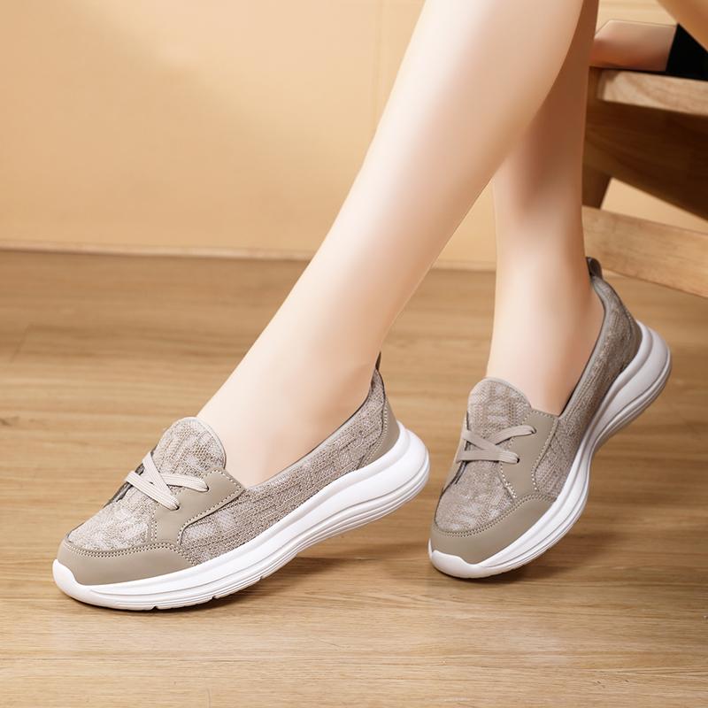 Модная женская повседневная обувь на платформе, дышащая, для ходьбы, сетчатая, на плоской подошве, для улицы, повседневная, спортивная, вулканизированная обувь, Zapatillas De Deporte