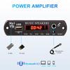 DC 12V 20V Bluetooth 5.3 MP3 Decoder Board Hands-free Car Audio Microphone Clock Display USB TF FM Radio Mp3 Music Player Speaker with Remote Control