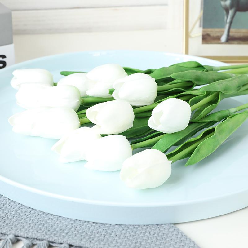 5 шт., мини-тюльпан из искусственной кожи, имитация цветка, свадебной вечеринки, праздника, украшения дома, имитация растения, искусственные цветы, ins, стиль, сенсорный тюльпан