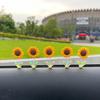 5/8/10Pcs Sunflower Decoration Car Ornament Realistic Looking Mini Size Easy To Install Spring-loaded
