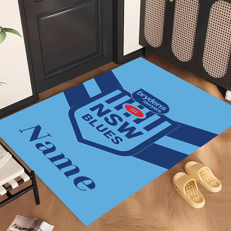 NSW Blues (1) Personalized name Office Carpet Stylish Decor for Living Room Bedroom Kitchen