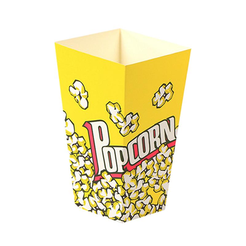 10Pcs Popcorn Box Snack Container Disposable Food Packaging Box Paper Cup Bucket Theme Birthday Party Dessert Organizer
