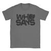 LYKN Who Says 100% Cotton T-Shirt for Men Summer ThamePo Series Y2K Funny T-Shirts O Neck Fashion Tees Oversized Loose Tops