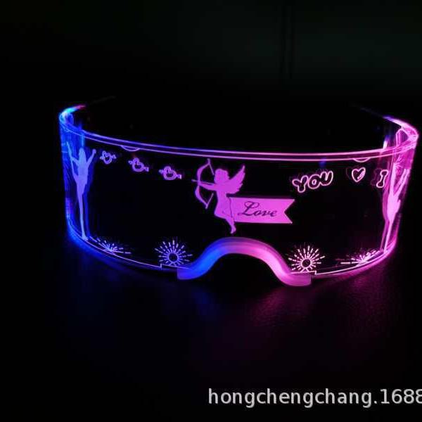 Светодиодные цветные светящиеся очки - Аксессуары для рождественского фестиваля в баре