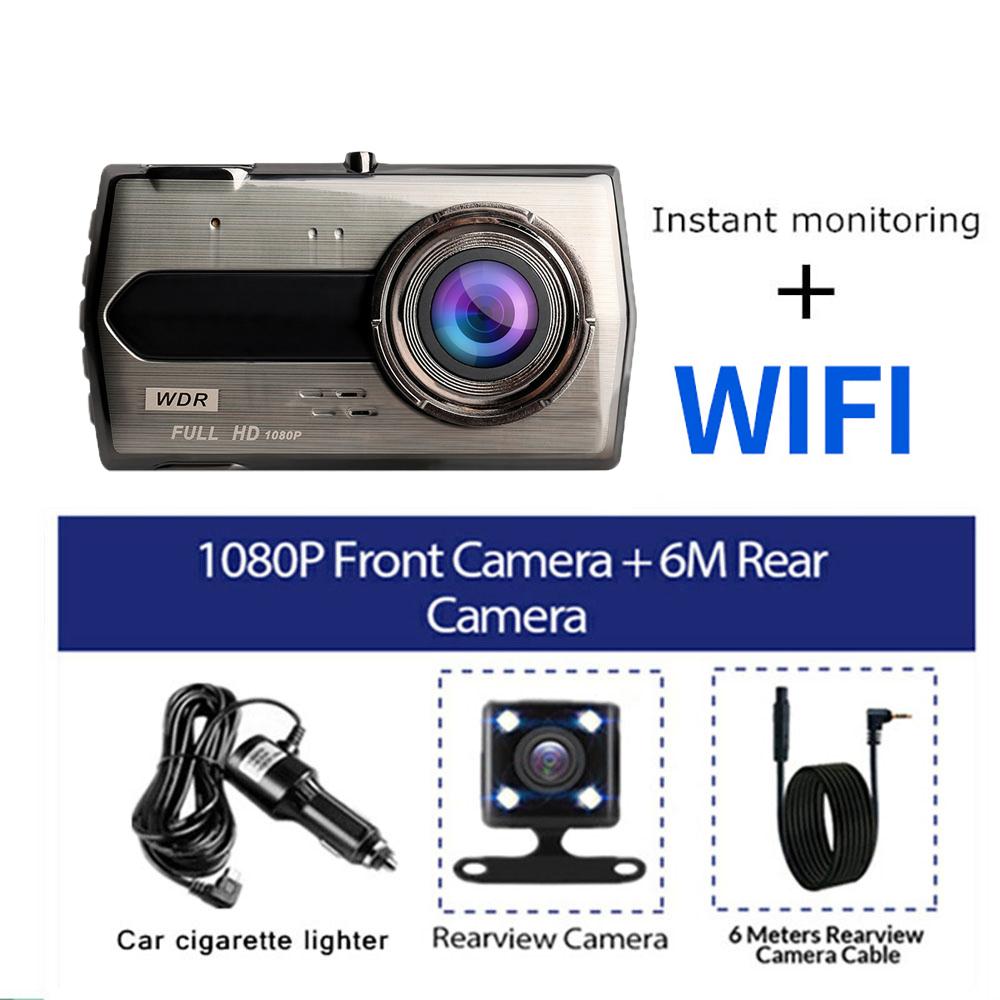 Автомобильный видеорегистратор WiFi Full HD 1080P Dash Cam Reverse Car Camera Car Video Recorder Auto Dashcam Black Box GPS Car Accessories