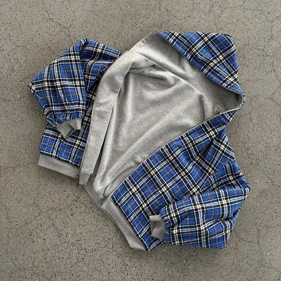 RogueWave Korean Dark Simple Wear On Both Sides Zip Up Sweatshirts New Popular Necessary Breathable Solid Long-Sleeves Aesthetic Clothes