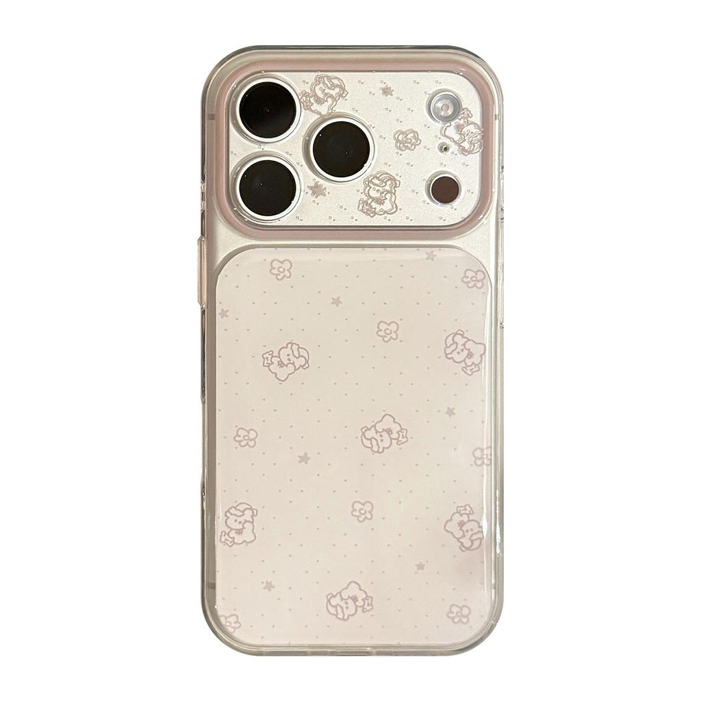 Минималистичный чехол для телефона с медведем для iPhone 16, iPhone 17 и iPhone 17 Pro Max