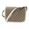 Gucci Horsebit 1955 Vintage Logo Canvas And Leather Saddle Bag Women Shoulder Bag Ebony White 602204-92TCG-9761