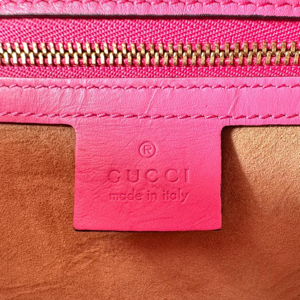 GUCCI 2WAY bag Silvi Handbag pink Women 431665 Used
