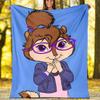 Alvin Chipmunks Theme Printed Blanket Perfect For Couch Bed Travel Outdoor Use Machine Washable Cozy Durable