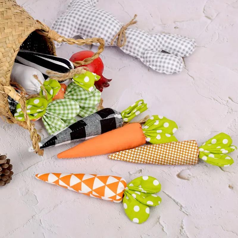 1 шт. пасхальное украшение в виде моркови, искусственные овощи, игрушки из моркови, искусственная тканевая морковь, декоративная морковка, реквизит для фотосъемки 16x3,5 см