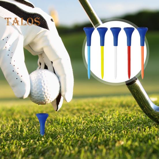 5 шт. футболок для гольфа, небьющиеся пластиковые футболки для гольфа оптом с широким мягким резиновым колпачком, уменьшающим трение, боковое вращение, аксессуары для гольфа для мужчин