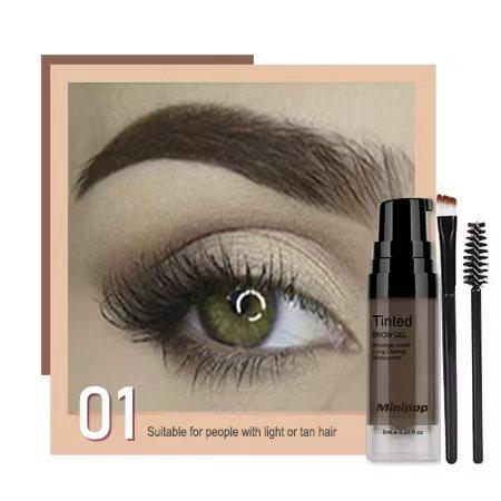 Подкрашивающая тушь для бровей EYEBROW 24 часа Водостойкий Гель для бровей с эффектом объема