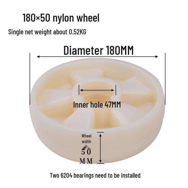Hydraulic Pallet Truck Nylon Wheels & Iron Core PU Forklift Accessories