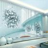 3d Solid Walls Mural Space Technology Sense Abstract Architecture Wallpaper Tv Background Wall Paper