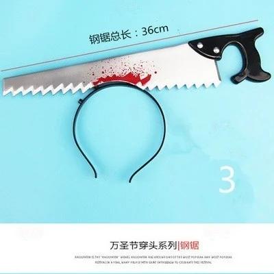 Cat/Dog/Pet Halloween New Funny Horror Toy Makeup Ball Performance Props Axes Saw Nail Knife Headwear Blood Scene Party Beloved