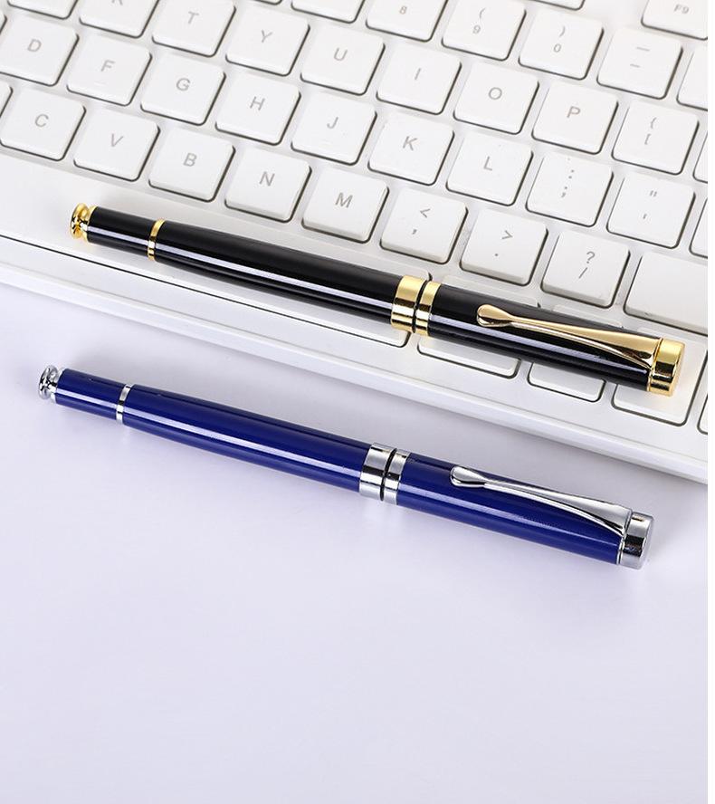 Promotion Gift Black Printed Logo Gold Luxury Business Gift Sign Pens Metal Ballpoint Pen Set With Custom Logo and Box