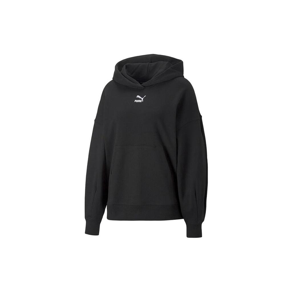 PUMA Sweatshirts Women's Black Hooded Moderate Regular 673576-01
