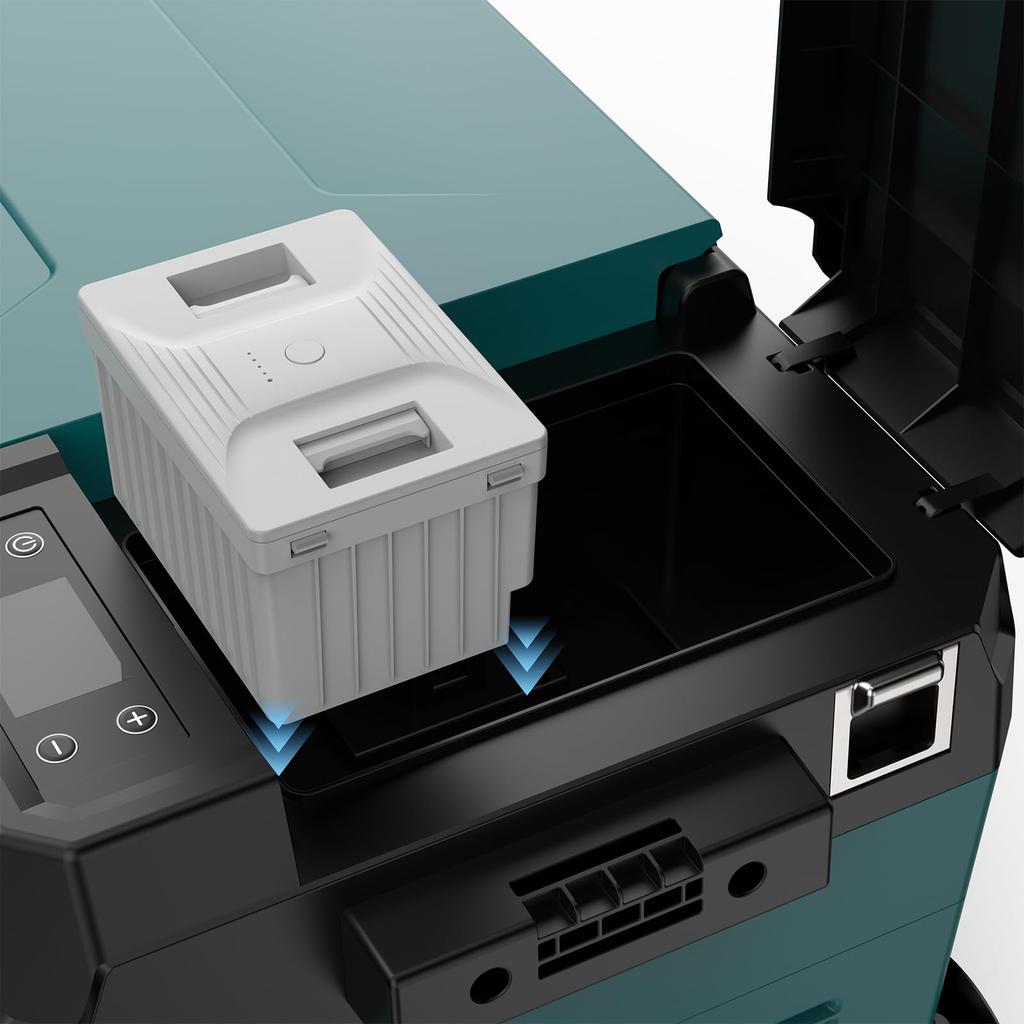 Замена автомобильного холодильника KEEPJOY, 168,48 Втч, 10,8 В/15,6 Ач, Белый, TF01-3S6P