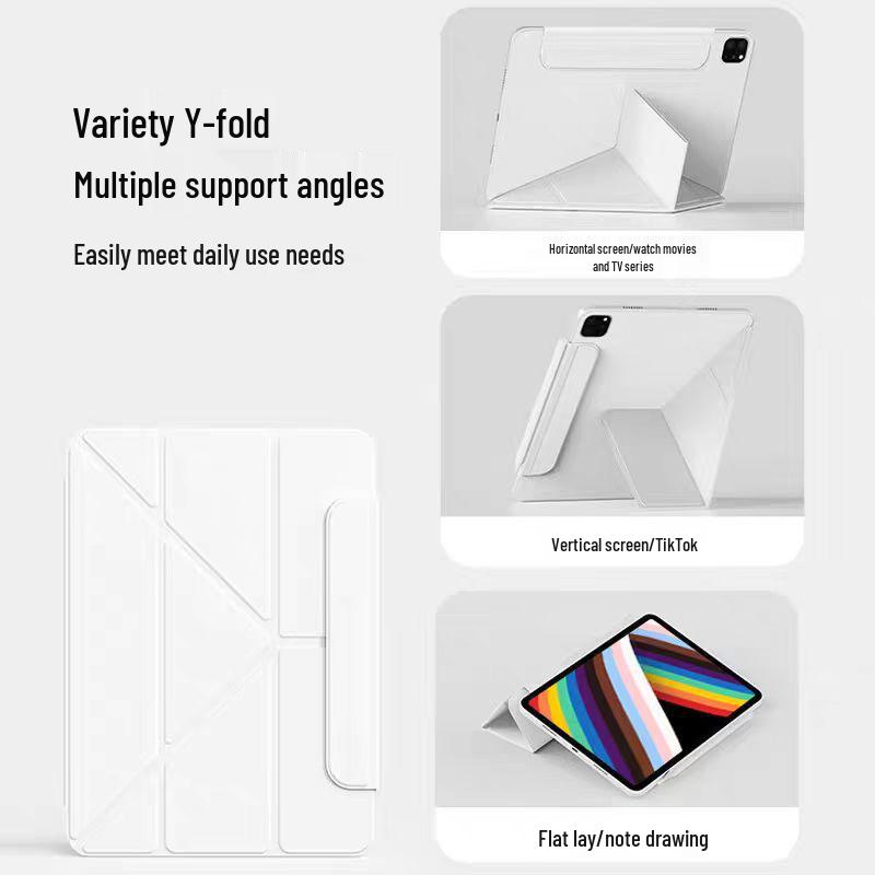 Защитный чехол-клипса для iPad Air 6 с магнитной двухсторонней фиксацией и Y-образной подставкой 12,9 дюйма