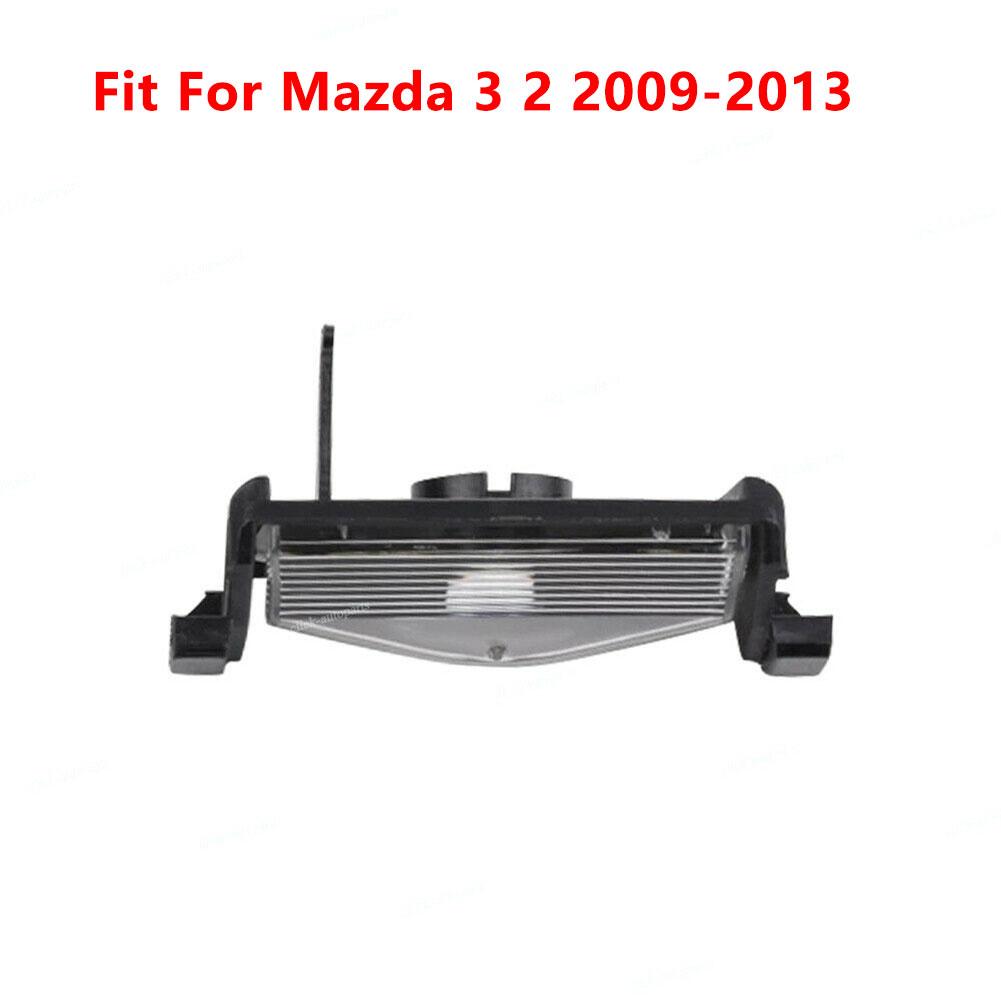2PCS For Mazda 3 2 2009-2013 Rear Bumper Lamp Housing Cover License Plate Lamp Light Shell Cover Not With Light LED Car Styling