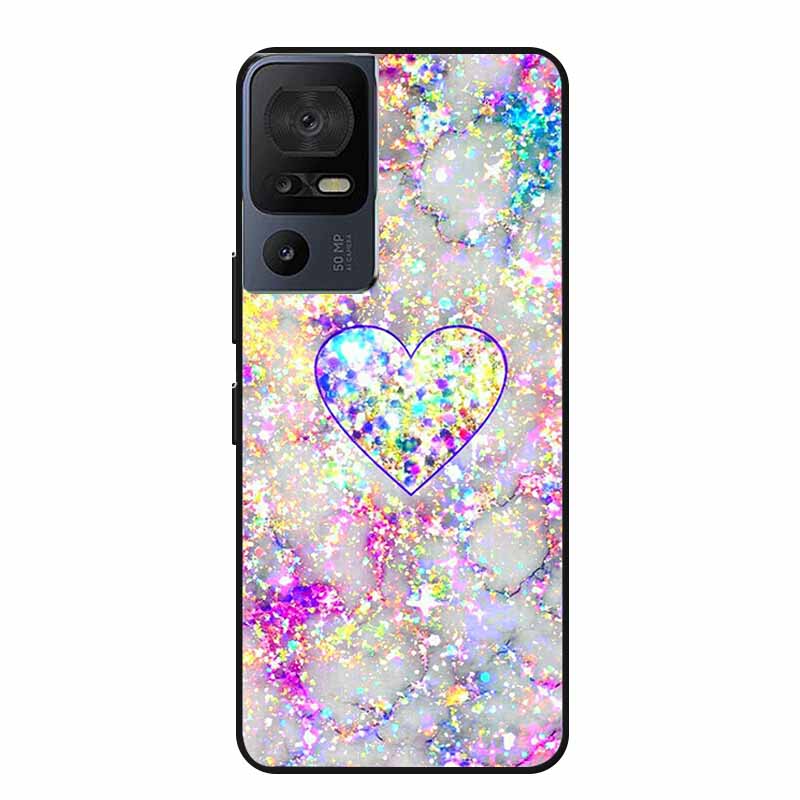 Чехол для телефона TCL 40 SE 40SE Coque Черный Силиконовый Мягкий Задний Чехол-Крышка Для TCL 40 SE Чехол Funda Для TCL40SE Capa 6.75" Оболочка