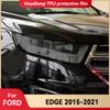 Для FORD EDGE 2015-2021 2020 Защитная пленка для фар автомобиля из черного ТПУ, пленка для тонировки передних фар, наклейка для изменения цвета, аксессуары