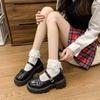 Fashion “Sweet Japanese - Style” Patent - Leather Mary Janes, Bow & Buckle - Decorated Chunky Heels, Ideal for Daily & JK Outfits