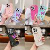 N76 Butterfly Macaron Wavy Edge Phone Cases for iPhone 16 Pro Max Samsung S24 Plus S23 Ultra A35 A54 A55 Xiaomi Redmi Note 13 Shockproof Cover