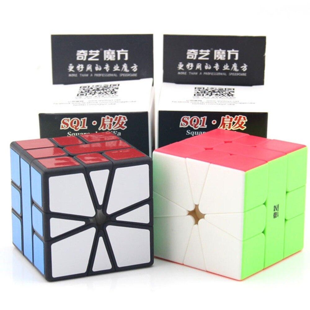 Новейший Qiyi Qifa Sq -1 Magic Cube Square Puzzle 1 Speed Cube Sq1 Mofangge Twisty Learning Educational Kids Toys Game Sticker