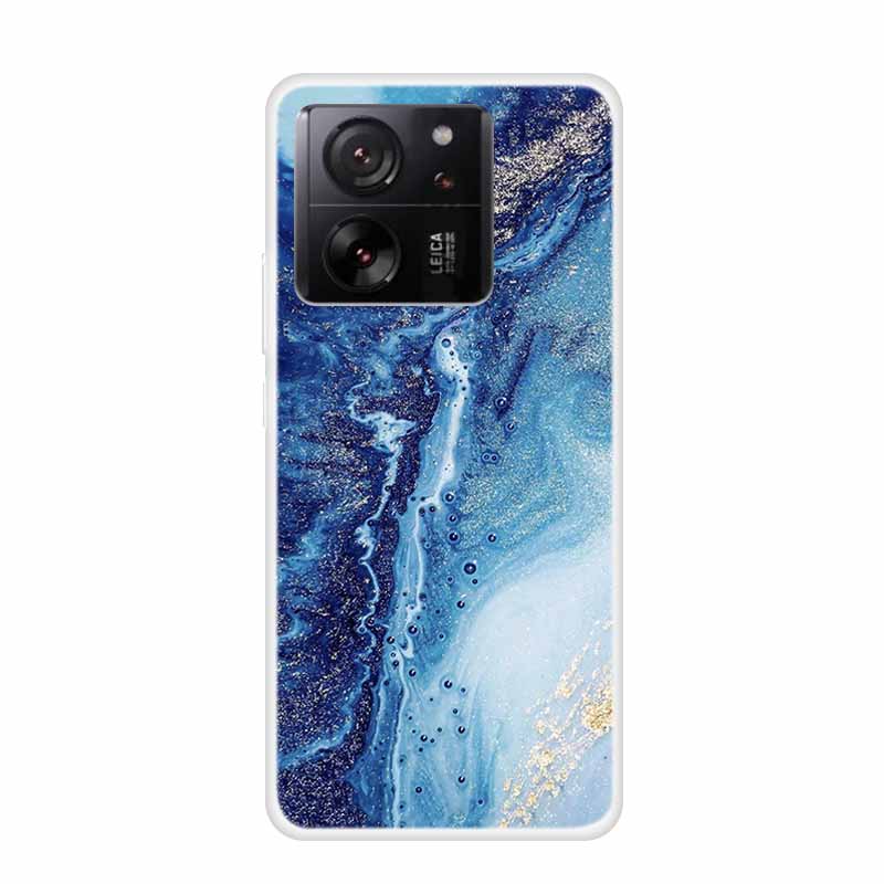 Для Xiaomi 13T 13 T pro Прозрачный силиконовый чехол Для Funda Redmi K60 Ultra Чехол для телефона ТПУ Прозрачные чехлы Мраморный мягкий чехол-оболочка
