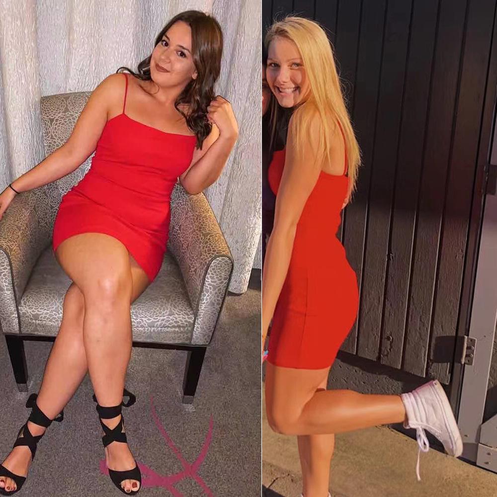 Женские европейские и американские облегающие платья для вечеринок - Сексуальные платья-карандаш на бретелях для вечерних мероприятий