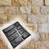 Mold for Wall Decoration, Artificial Stone and Tiles from Plaster, Concrete, Gypsum 'Bulgarian Slate' SET 8 Pcs DIY