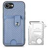 For iPhone 16e Case Card Slots Kickstand Phone Back Cover with Card Tool