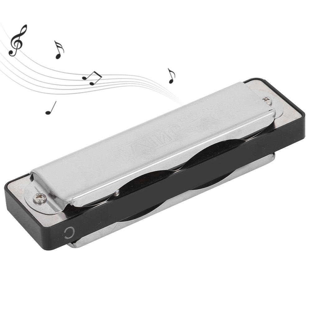 10?Губная гармошка Hohner Blues тональность C Гарп Ветер Музыкальный инструмент Практика для начинающих AM?20DЧерный