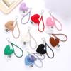 Fashionable Plush Heart Wrist Lanyard Keychain for Everyday Use or Gift Stuffed Love Bag Charm Backpack Coin Purse Charm
