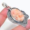 Sunstone Handmade 925 Sterling Silver Jewelry Pendant 2.56" U4k49