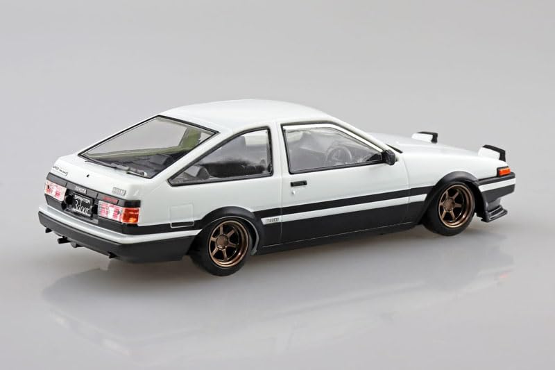 1/32 Toyota Sprinter Trueno Custom (Высокотехнологичный двухцветный) Пластиковая модель автомобиля Aoshima Raku-Pura Snap Kit №. 11CU-WB