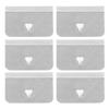 Universal Car Wind Rain Deflector Channel Stainless Steel Fixing Retaining Clips Set (6pcs)