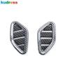 For MG Zs SUV 2017 2018   Carbon Fiber Car Front Upper Air Condition Vent Outlet Cover Trim Interior Accessories