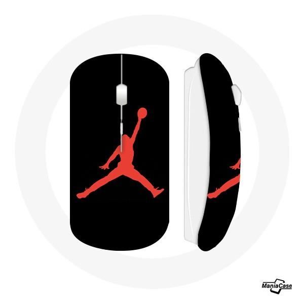 Souris sans fil - Michael Jordan - Rouge - USB wifi - Compatible Mac et PC - Design logo