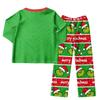 Parent-Child Matching Christmas Graphic Print Plush Loungewear Set for Holiday Sleepwear