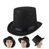 Cosplay Halloween Props Fedora Hat Retro Top Cap Magician Top Hat Performed Hat Bowler Top Hat