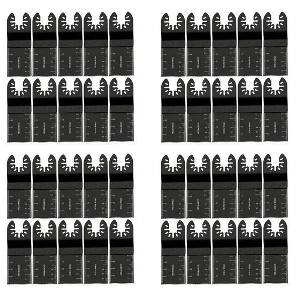 Новые более прочные 50 шт., 34 мм, грубые пилы из углеродистой стали, биметаллические прямые древесные смеси, осциллирующий многофункциональный набор электроинструментов