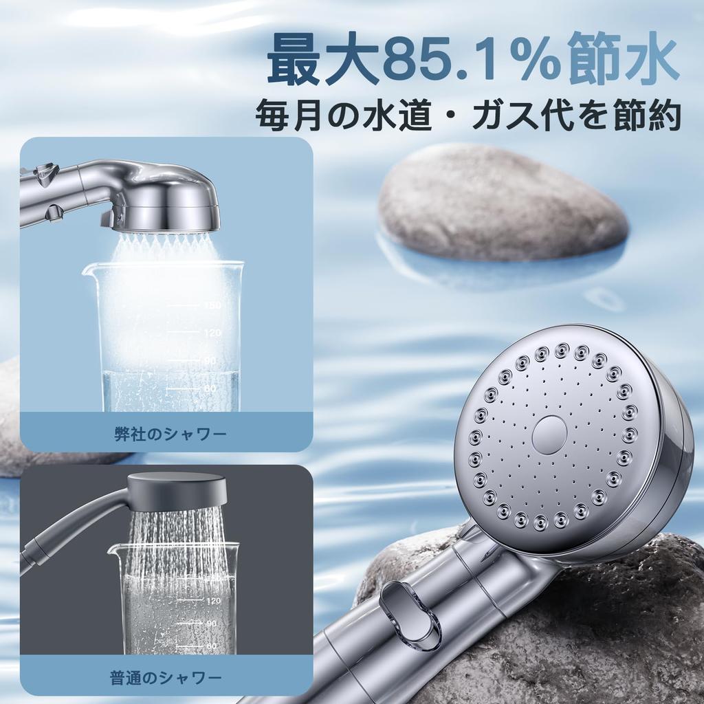 Eaimiu Shower Head Micro Nano Bubble Top Model Miracle of Chlorine Removal and Micro Shower High Water Water Saving of Over Shower Water Stop At Water