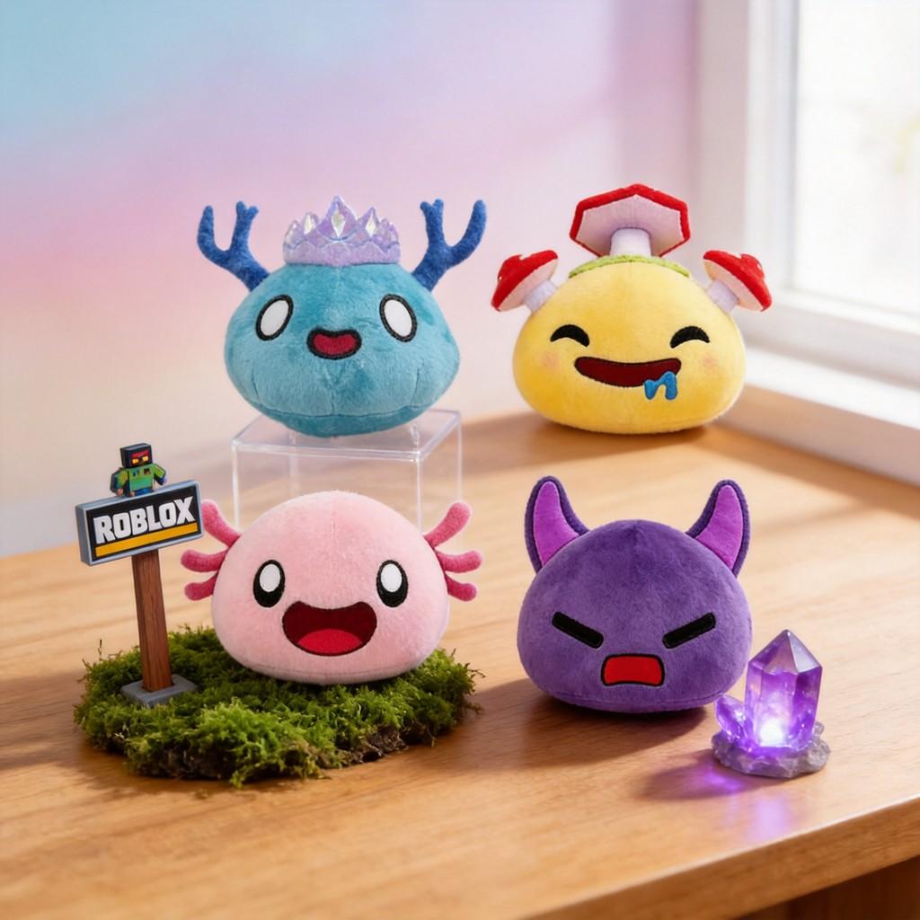 Плюшевая игрушка Roblox Slime Rng из мягкого коротковорсового материала для коллекционеров и детей