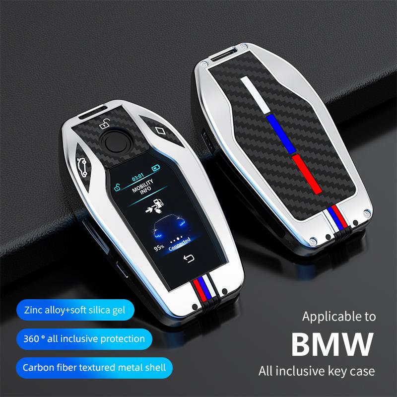 Car Key Case Cover Key Bag For BMW G05 X5 G30 G12 G11 G32 G31 5 7 Series I8 I12 I15 G01 X3 G02 G07 Interior Accessory