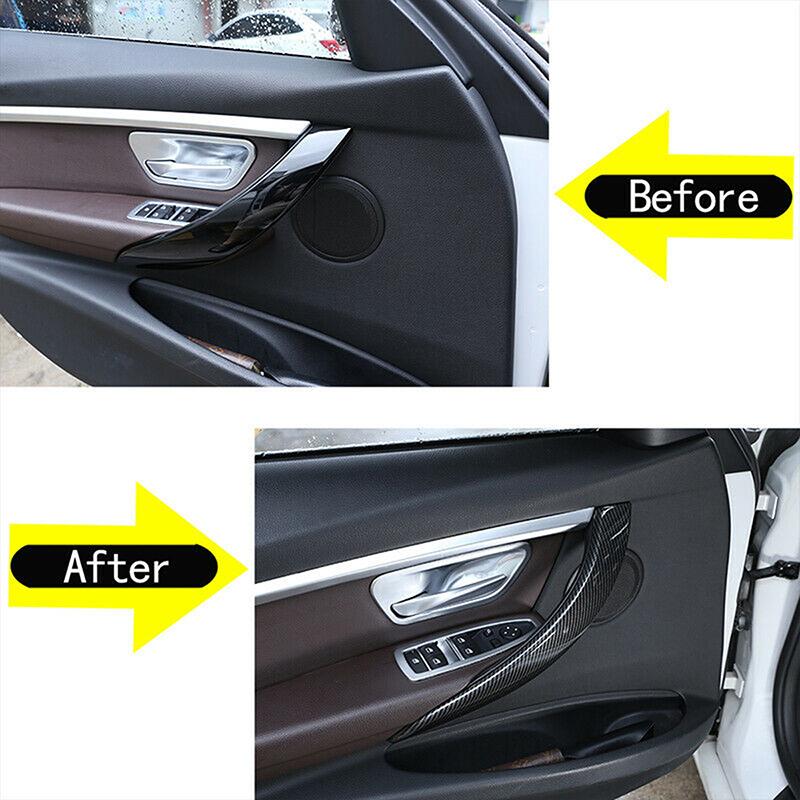 1 Pair Car Interior Door Handle Cover Interior Trims for BMW 3 4 Series F30 F31 GT F34 F32 F33 F36 2013 2014 2015 2016 2017