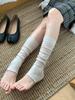 Miu Series Foot-Stepping Calf Socks Women'S Cold And Breathable Summer Stacking Socks Ballet Wind Curling Versatile Half-Leg Cover
